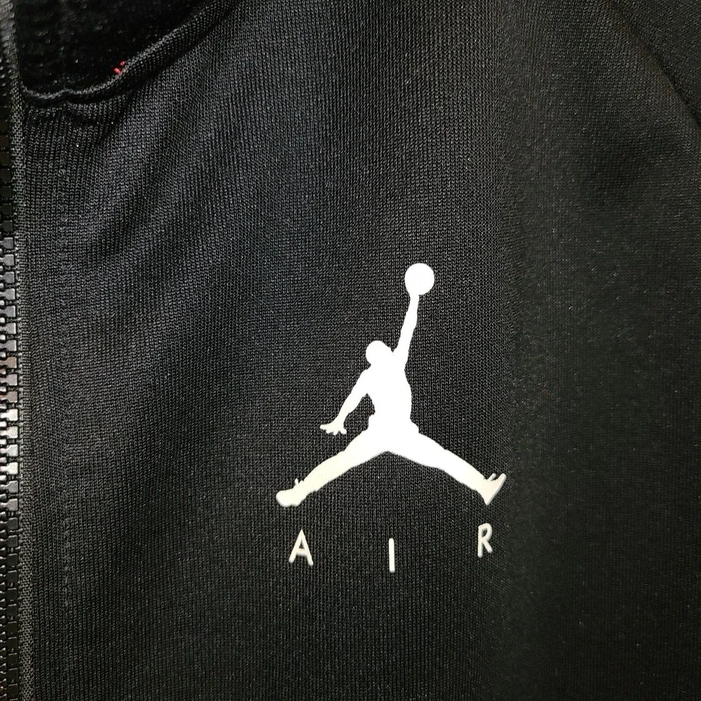 Nike Air Jordan Jumpman Tricot Jacket Men's Size Med Black Red White Full Zip